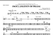 Proclamation Of Praise - Percussion 