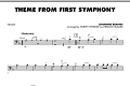 Theme from First Symphony - Cello
