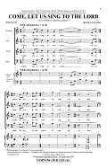 Come, Let Us Sing To The Lord