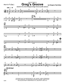 Greg's Groove - Horn in F 