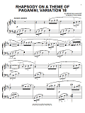 Rhapsody On A Theme Of Paganini, Variation XVIII (from Somewhere in Time) (arr. Phillip Keveren)