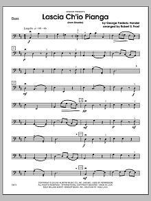 Lascia Ch'io Pianga (from Rinaldo) - Bass 
