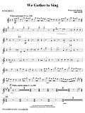 We Gather To Sing - Bb Trumpet 2