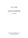 Fast Dances (for 2 Harps) - Score & Parts