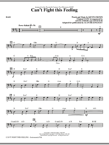 Can't Fight This Feeling (from Glee) (adapt. Alan Billingsley) - Bass 