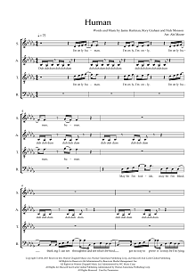 Human (arr. Abi Moore) 