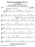 Who Wrote The Book Of Love? (Choral Medley) - Guitar