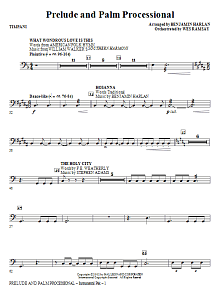 Prelude And Palm Processional - Timpani 