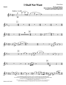 I Shall Not Want - Violin 