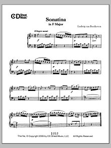 Sonatina In F Major 