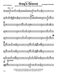 Greg's Groove - 2nd Trombone 