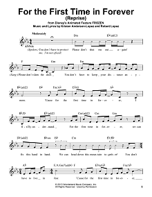 For The First Time In Forever (Reprise) (from Disney's Frozen) 