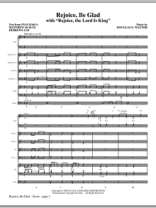 Rejoice, Be Glad! (with Rejoice, The Lord Is King) - Full Score 
