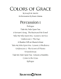 Colors of Grace - Lessons for Lent (New Edition) (Orchestra Accompaniment) - Percussion 1