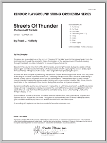 Streets Of Thunder (The Running Of The Bulls) - Full Score 
