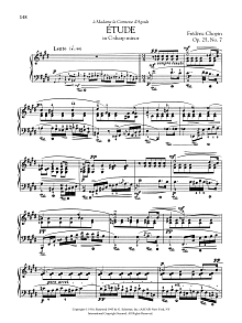 Etude in C-sharp minor, Op. 25, No. 7 