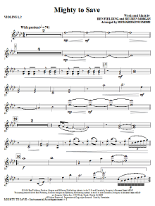 Mighty To Save - Violin I & II 