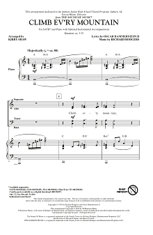 Climb Ev'ry Mountain (from The Sound of Music) (arr. Kirby Shaw) 