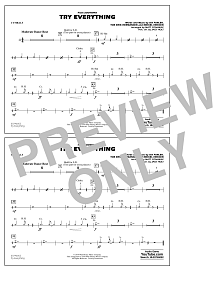 Try Everything (from Zootopia) - Cymbals 