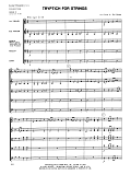 Tryptich For Strings - Full Score