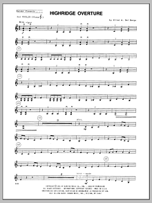 Highridge Overture - 3rd Violin 