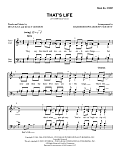 That's Life (arr. Barbershop Harmony Society)