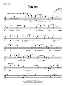 Pacem - Flute 1 & 2 