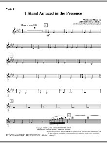 I Stand Amazed In The Presence - Violin 1 