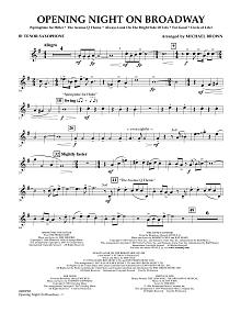 Opening Night on Broadway - Bb Tenor Saxophone 
