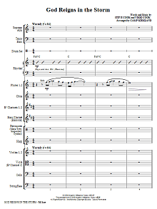 God Reigns In The Storm - Full Score 