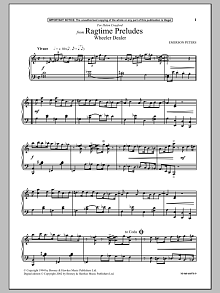 Wheeler Dealer (from Ragtime Preludes) 