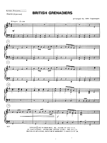 British Grenadiers - Piano Accompaniment 