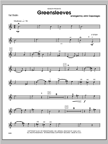Greensleeves - Violin 1 
