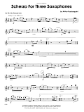 Scherzo For Three Saxophones - 1st Eb Alto Saxophone