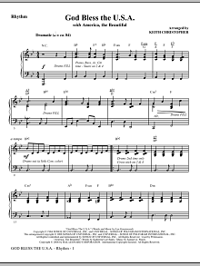 God Bless The U.S.A (with America, The Beautiful) - Violin 1, 2 