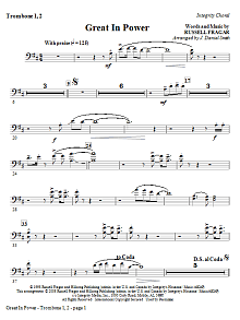 Great In Power - Trombone 1,2 