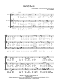 In My Life (arr. Dom Stichbury)