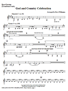 God And Country Celebration (Medley) - Bassoon (Cello Sub) 