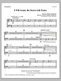 I Will Awake The Dawn With Praise - Percussion