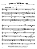 Spirituals For Horn Trio - 1st Horn in F