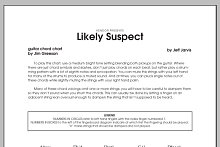 Likely Suspect - Guitar 