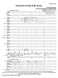 You Gave Your Life Away - Full Score