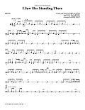 I Saw Her Standing There (arr. Kirby Shaw) - Drums