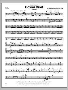 Flower Duet (Dui Hua) - Viola 
