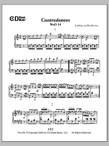 Contradances, Woo 14 