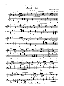Mazurka in G minor, Op. 24, No. 1 