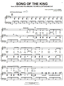 Song Of The King (from Joseph And The Amazing Technicolor Dreamcoat) 