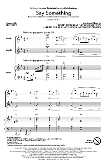 Say Something (feat. Chris Stapleton) (arr. Mac Huff) 