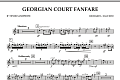 Georgian Court Fanfare - Bb Tenor Saxophone