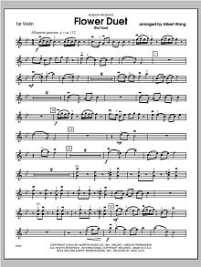Flower Duet (Dui Hua) - Violin 1 